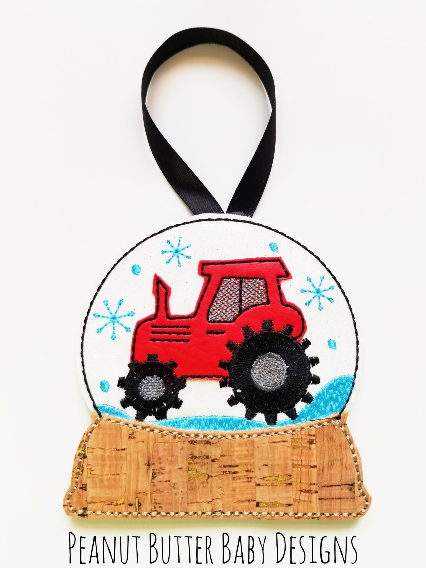 Tractor Globe Ornament
