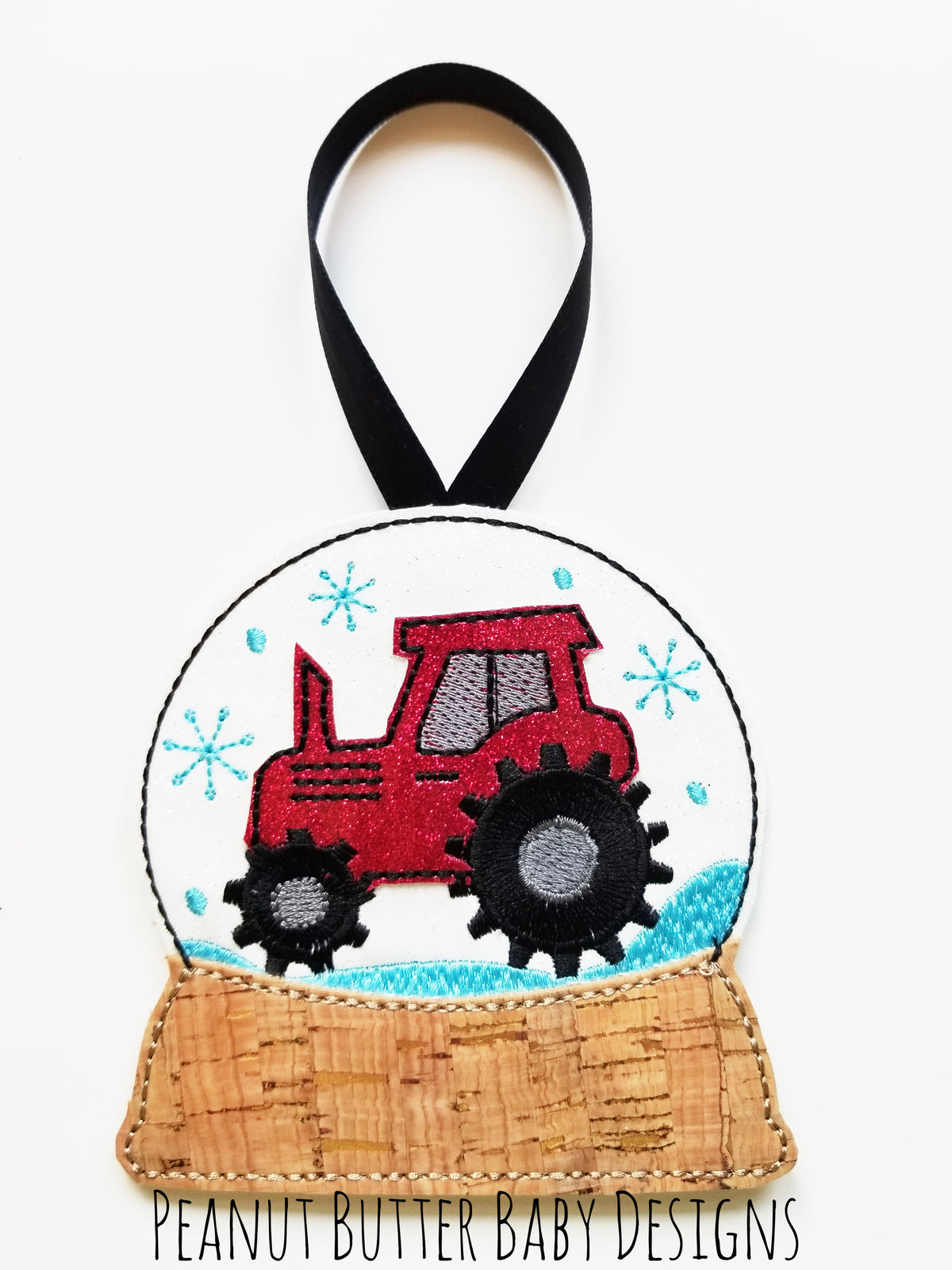 Tractor Globe Ornament