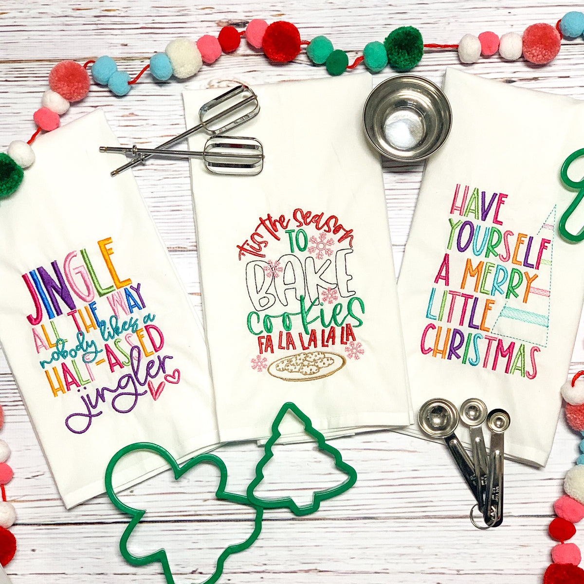 Jingle all the way - Kitchen Towels- Christmas