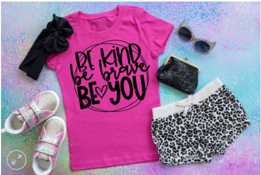 Be Kind, Be Brave, Be You - Youth Screen Print