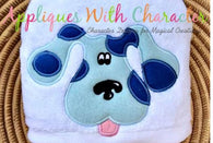 Clue Dog Blue 2 Hooded Towel