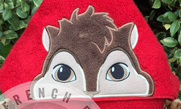 Singing Chipmunk A Hooded Towel