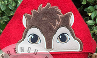 Singing Chipmunk A Hooded Towel