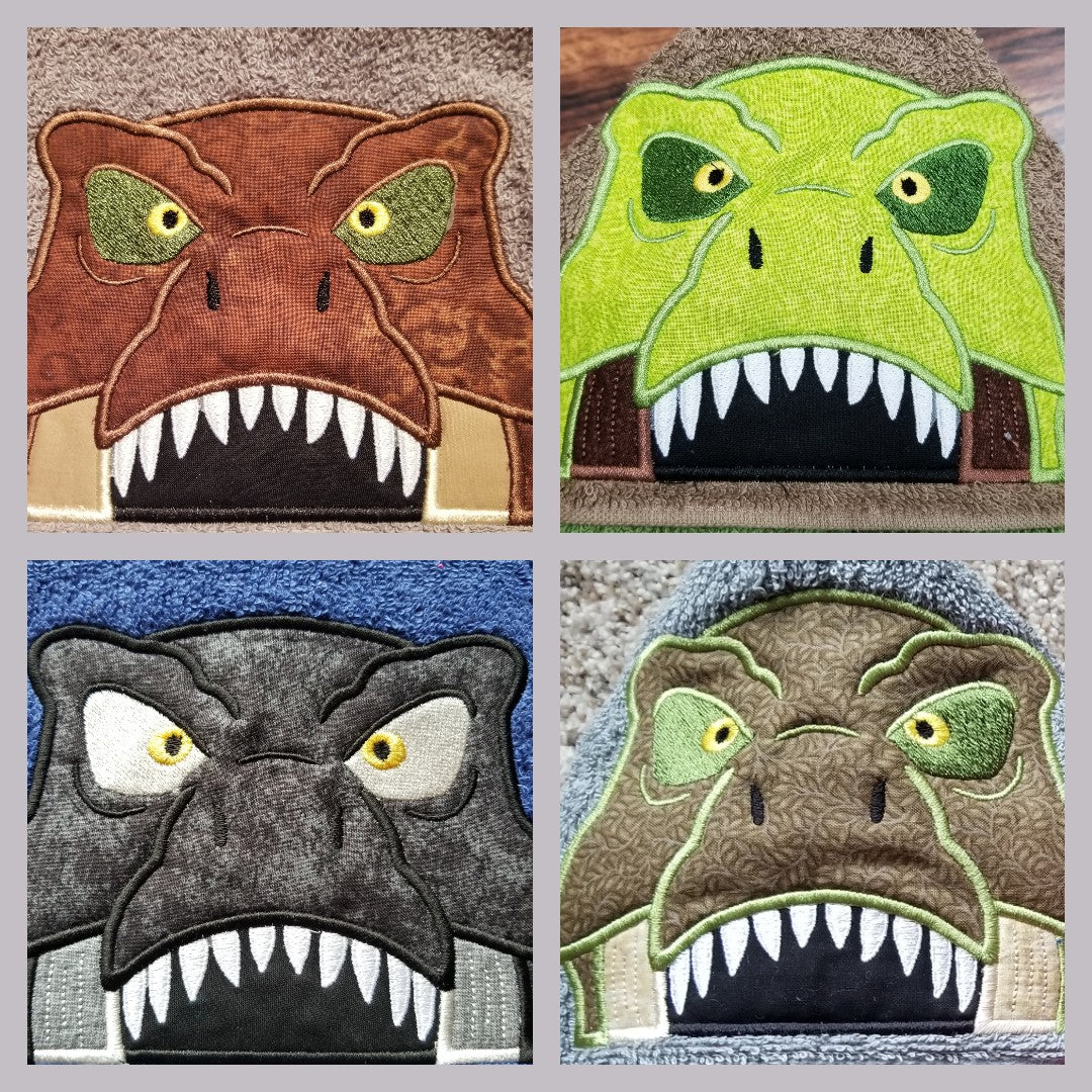 T-Rex Hooded Towel