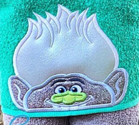 Troll Friends - Diamond Troll Hooded Towel
