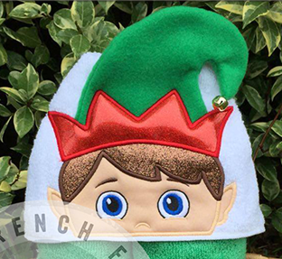 Christmas Elf Boy Hooded Towel