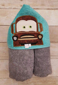Rusty Truck Hooded Towel