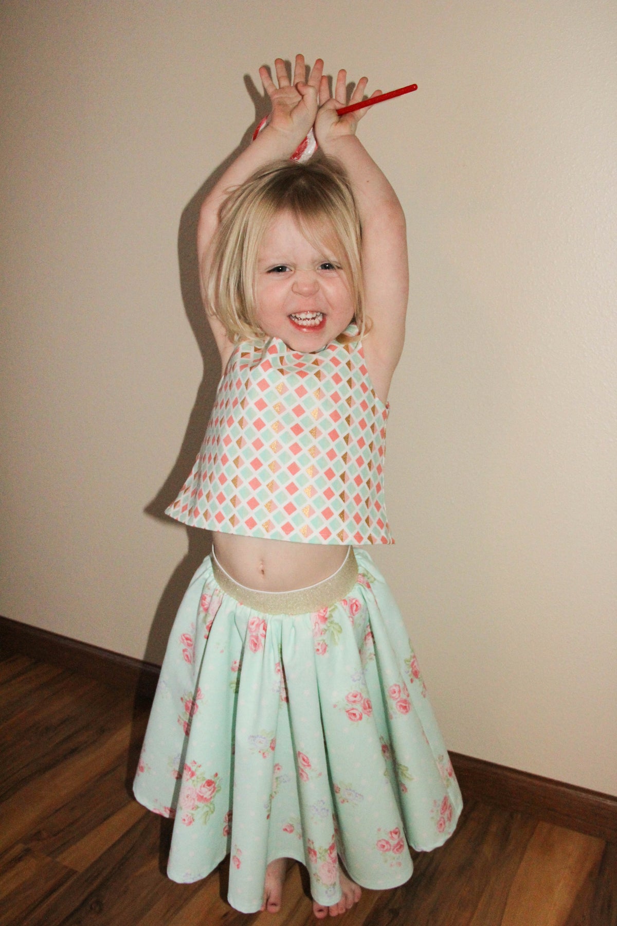 OOAK Rose Gold Skirt & Top