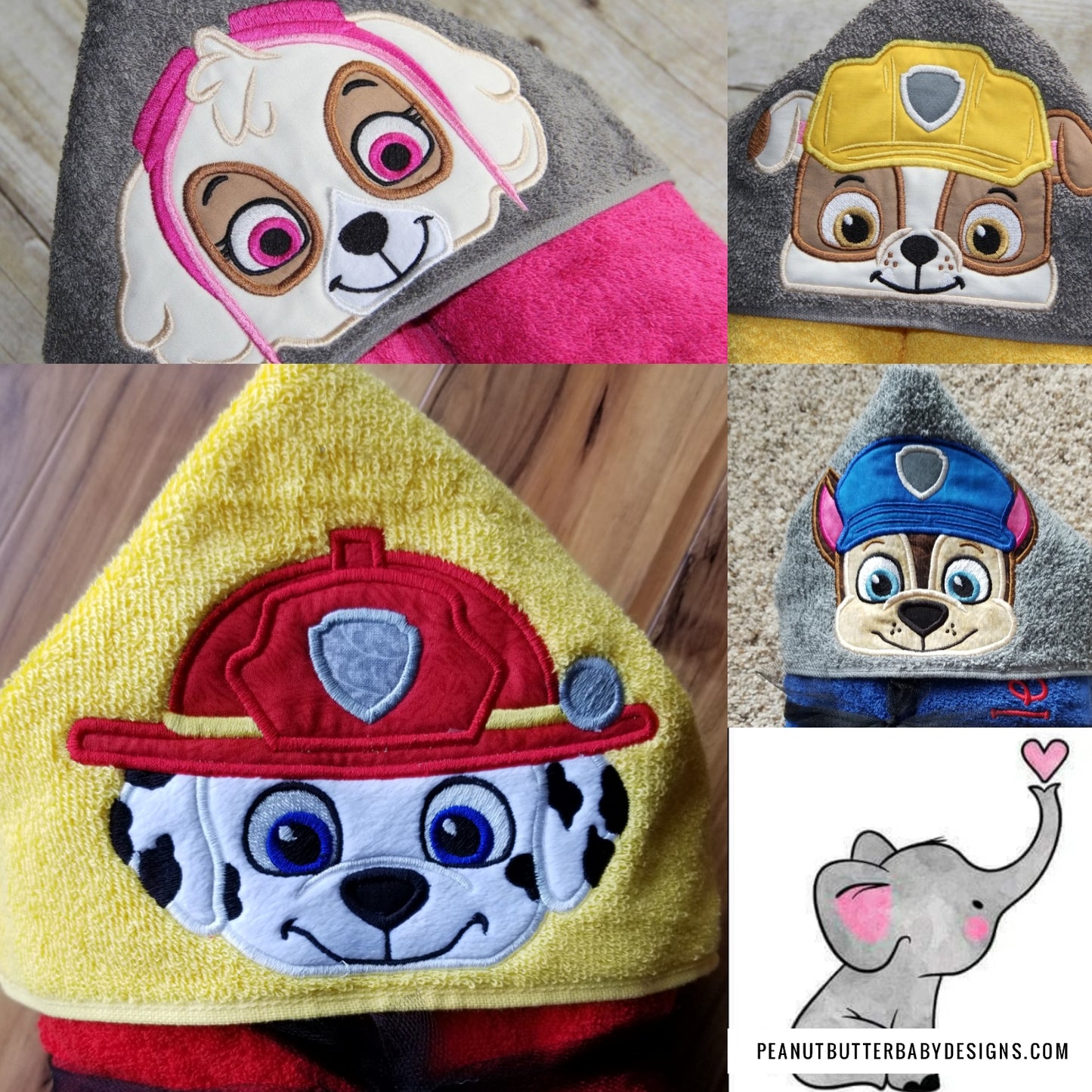 Patrol Friends - Tracker Dog Hero Hooded Towel