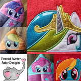 Pony Friends - Pink Pony Hooded Towel