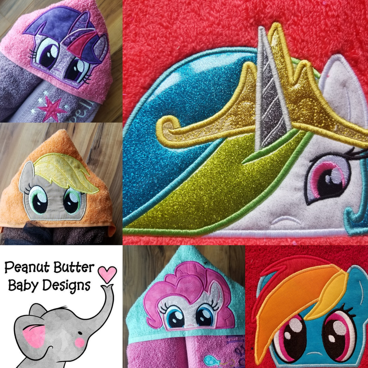 Pony Friends - Rainbow Pony Hooded Towel