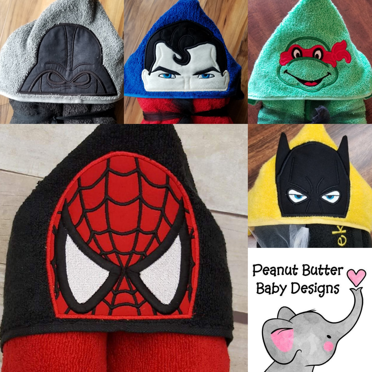 Bat Hero Hooded Towel
