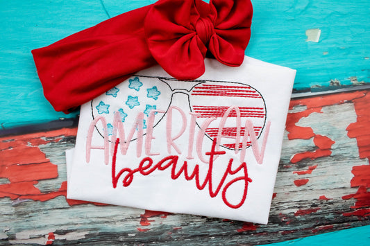 American Beauty - Embroidered