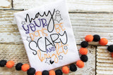 May Your Days be Scary & Bright | Fall | Halloween | Embroidery | Kitchen Towel
