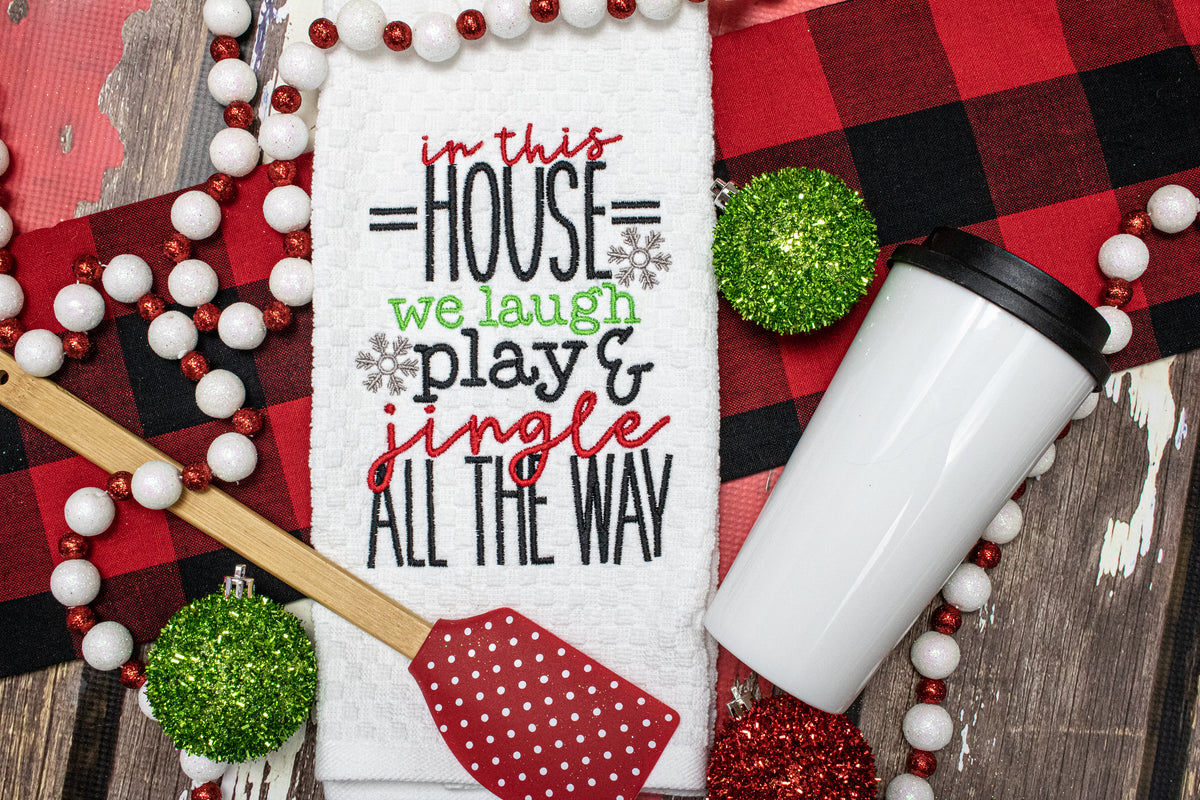 In this House - Kitchen Towels - Christmas