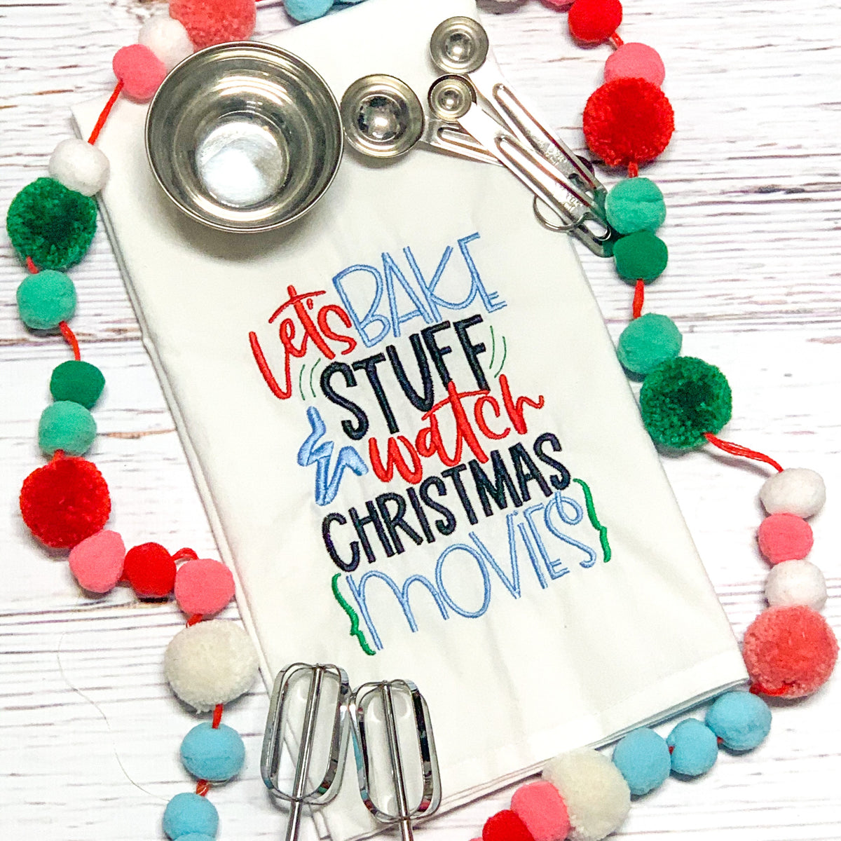 Let's bake stuff and bake - Kitchen Towels- Christmas