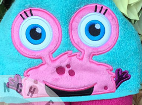 Girl Monster Hooded Towel