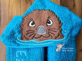 Otter Boy Hooded Towel
