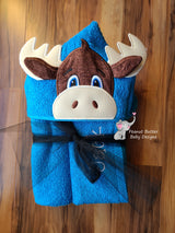 Moose Hooded Towel
