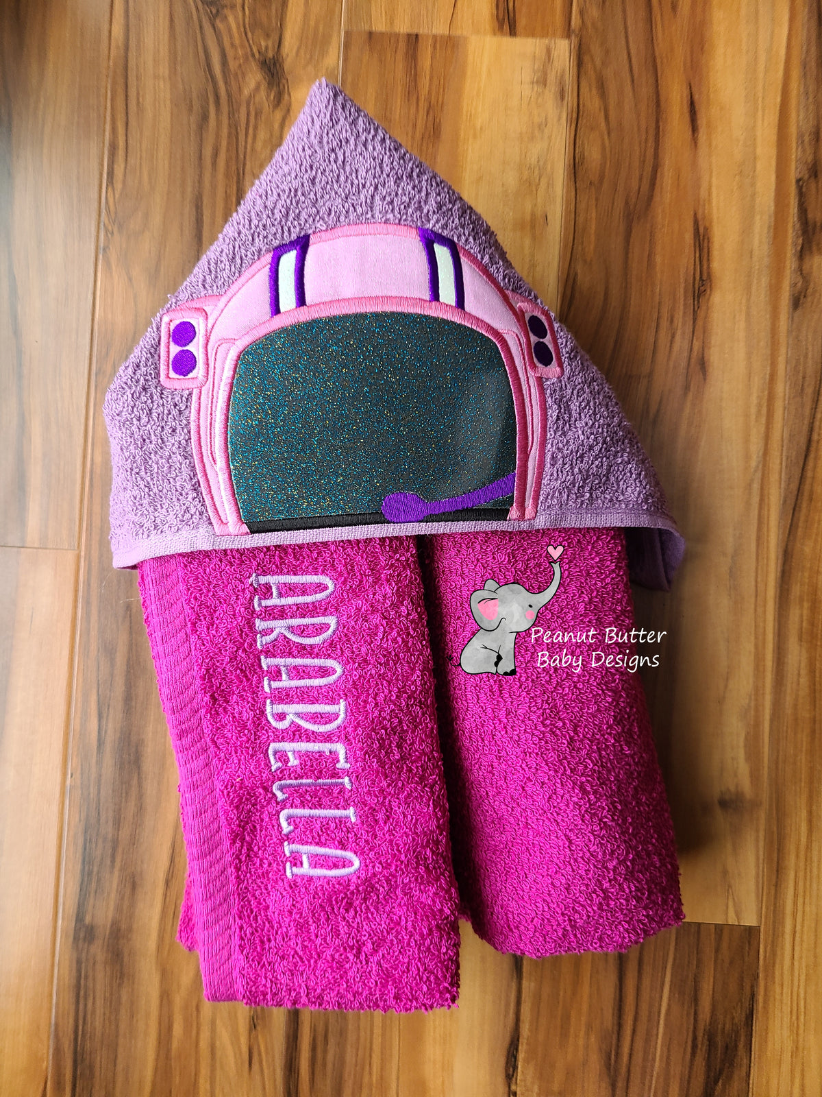 Astronaut Girl Hooded Towel
