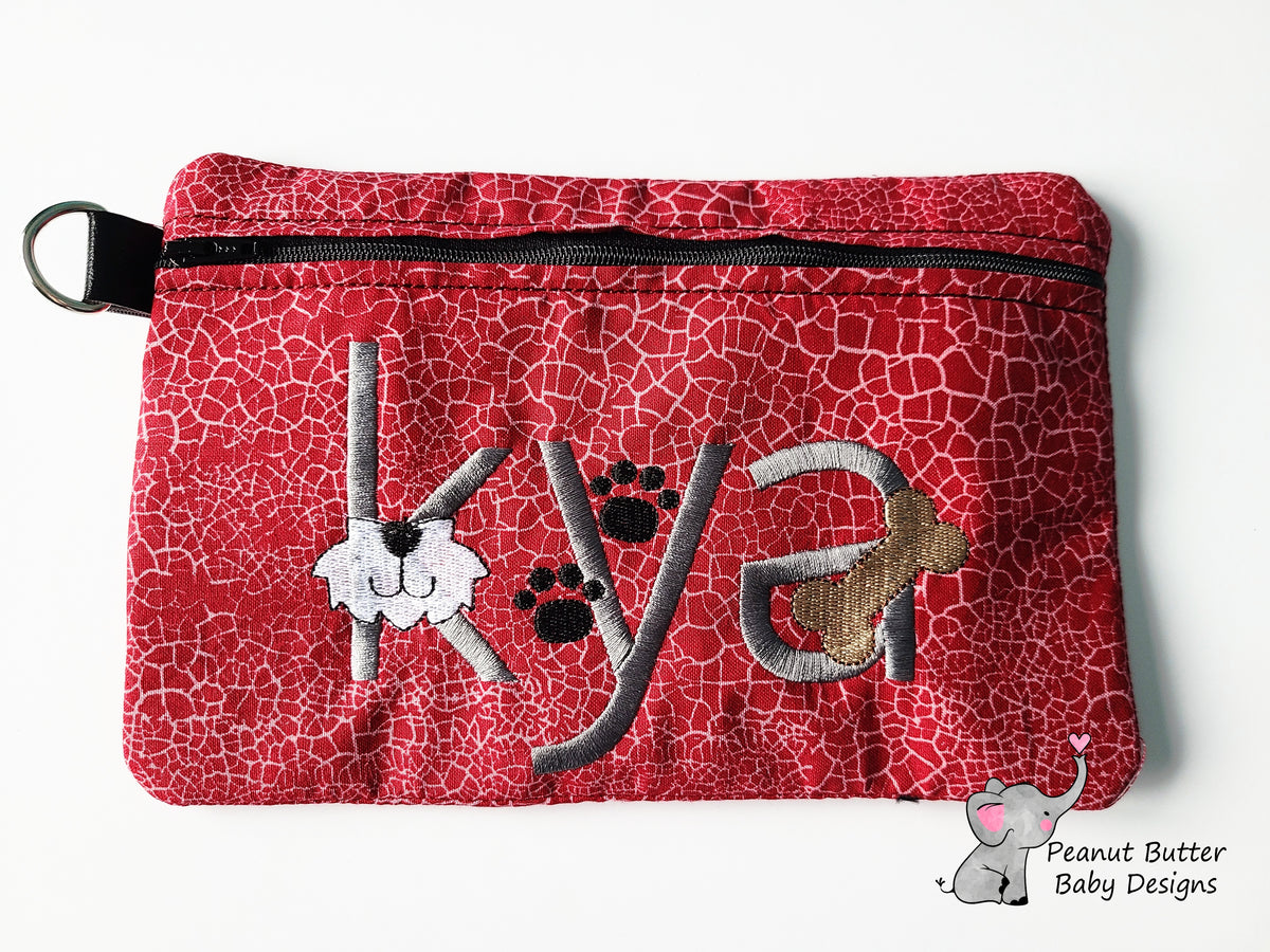 Custom Name Zipper Pouch