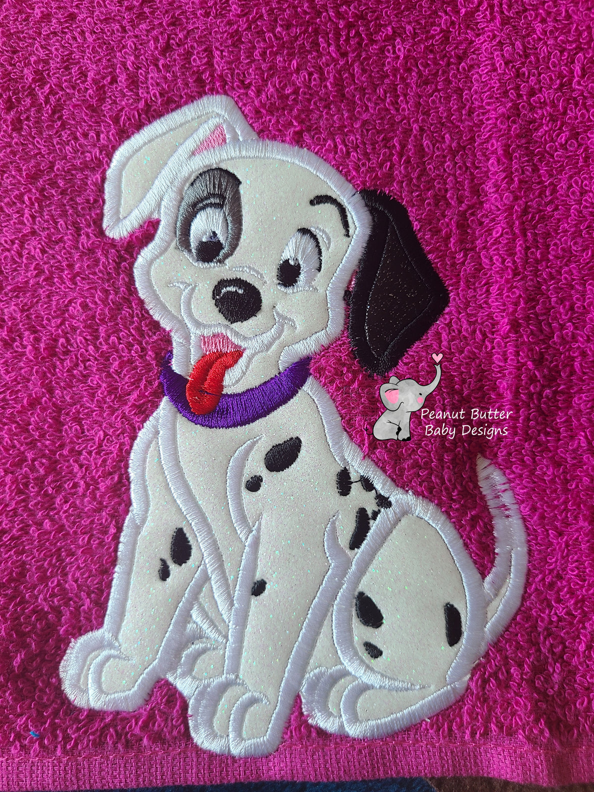 Dalmation Dog Hooded Towel