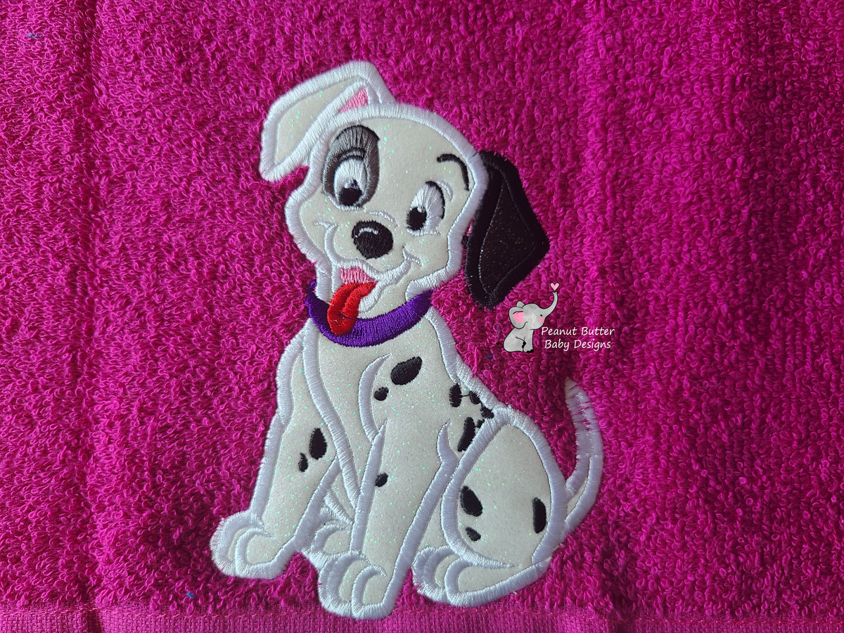 Dalmation Dog Hooded Towel