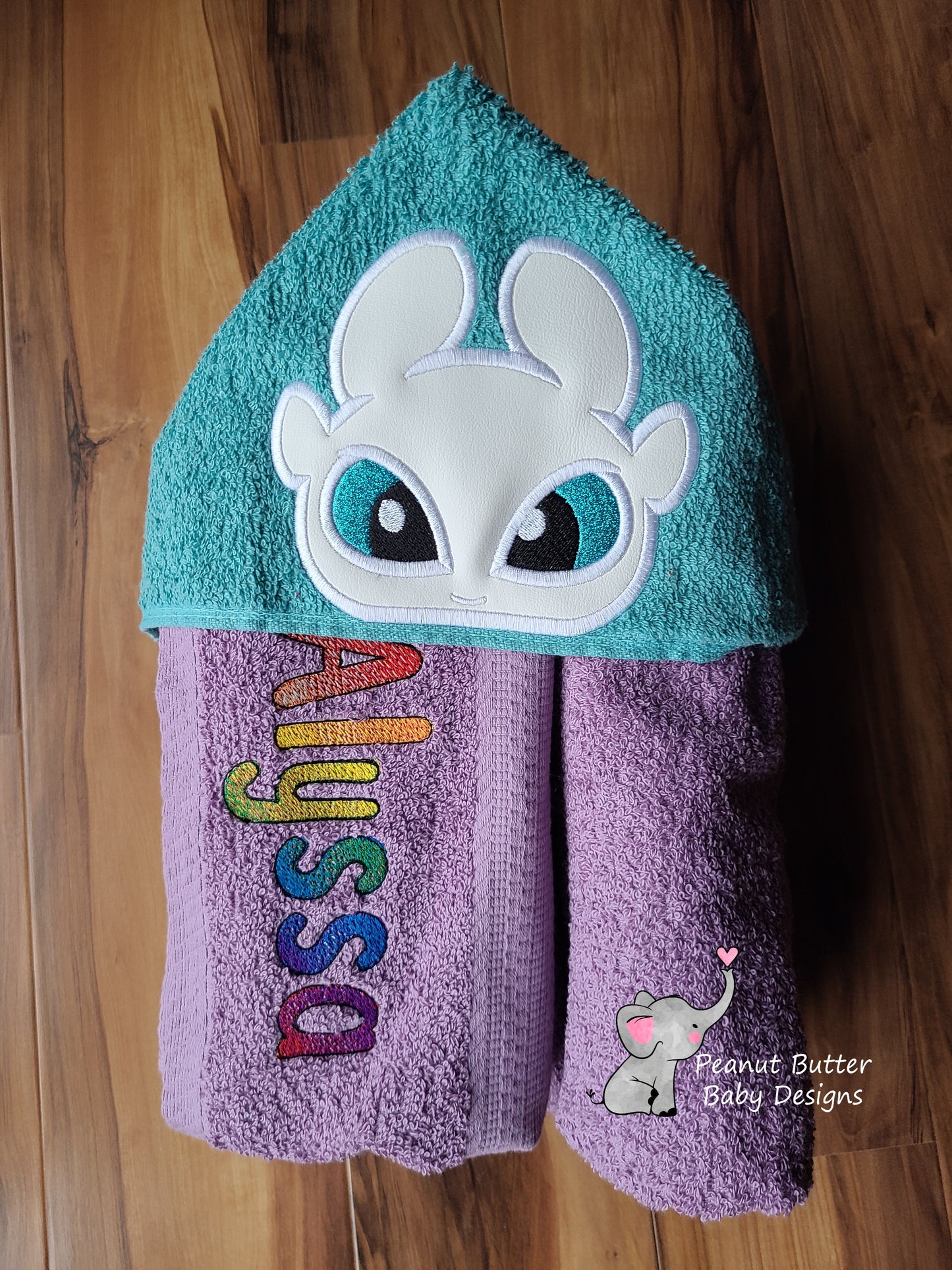 Dragon Friends - Light Dragon Hooded Towel