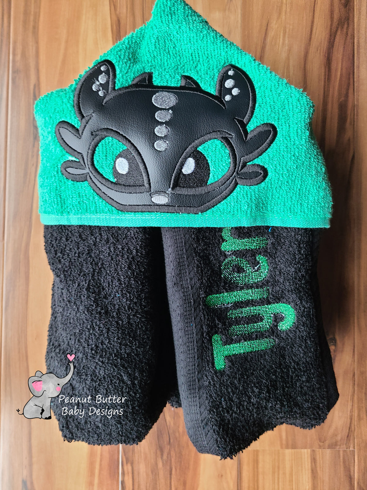 Dragon Friends - Night Dragon Hooded Towel
