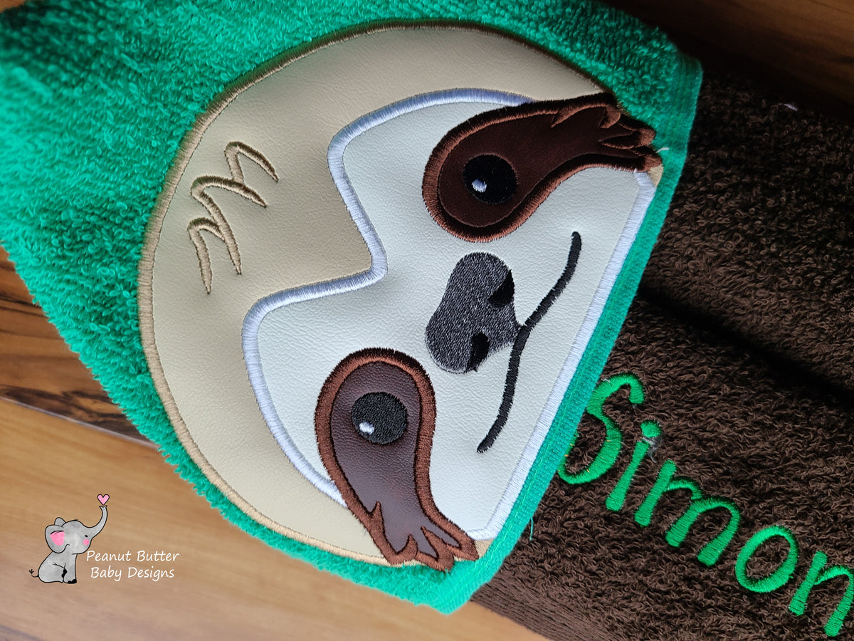 Sloth Hooded Towel