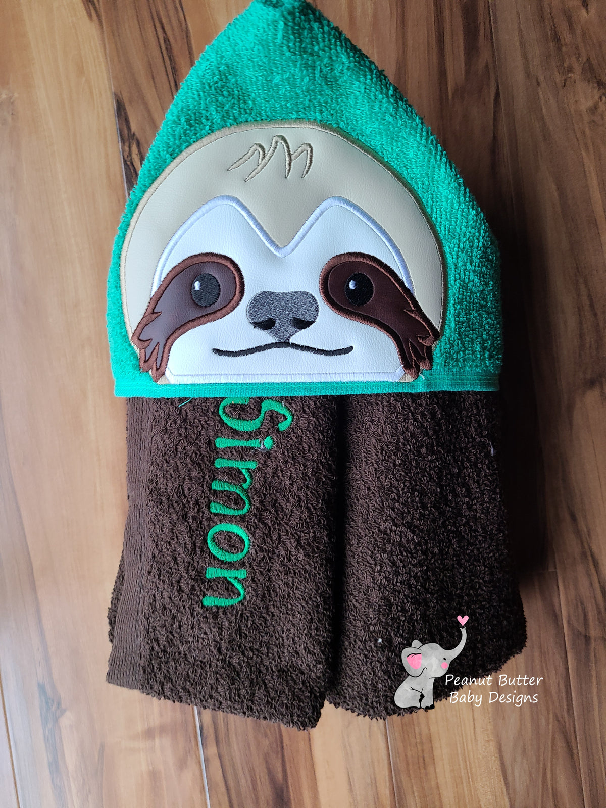 Sloth Hooded Towel