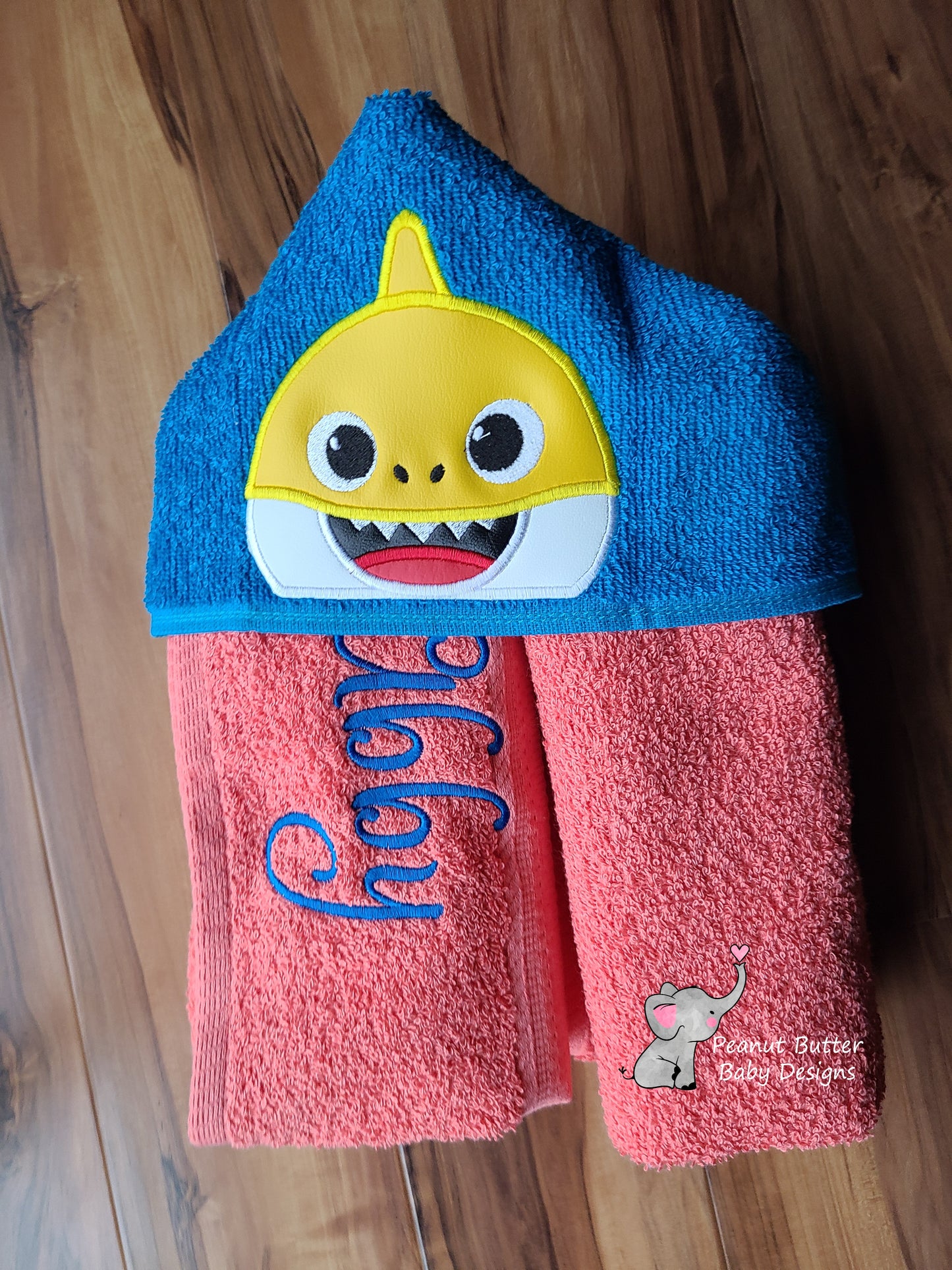 Shark Baby Hooded Towel