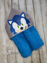 Gamer Hedgehog Hooded Towel