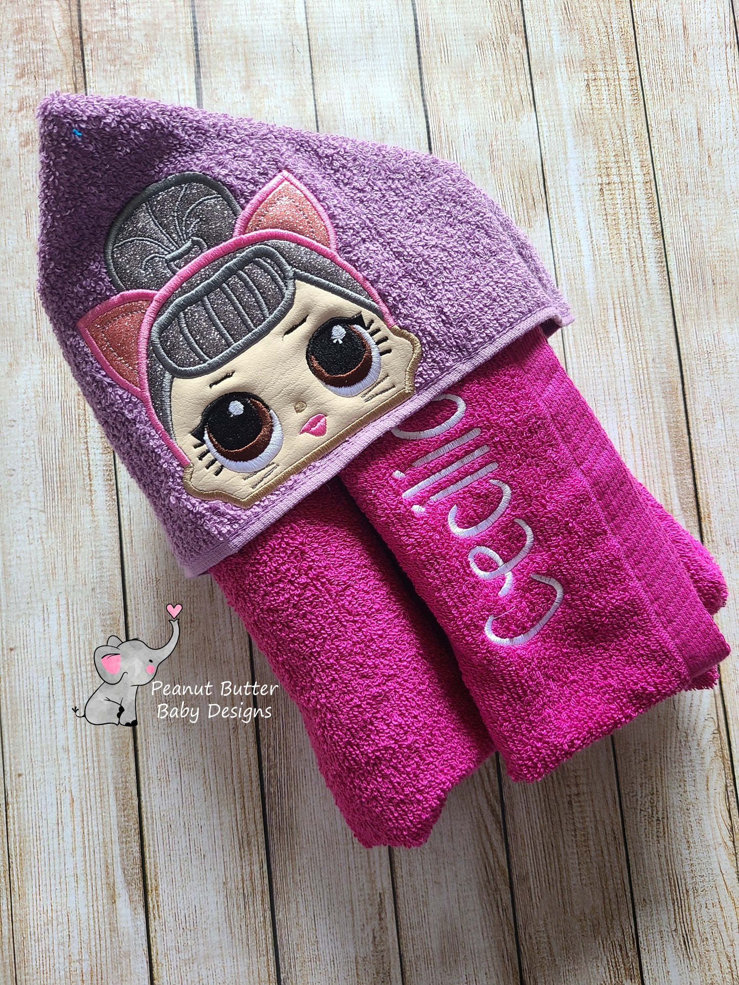 Baby Doll - Kitty Queen Doll Hooded Towel