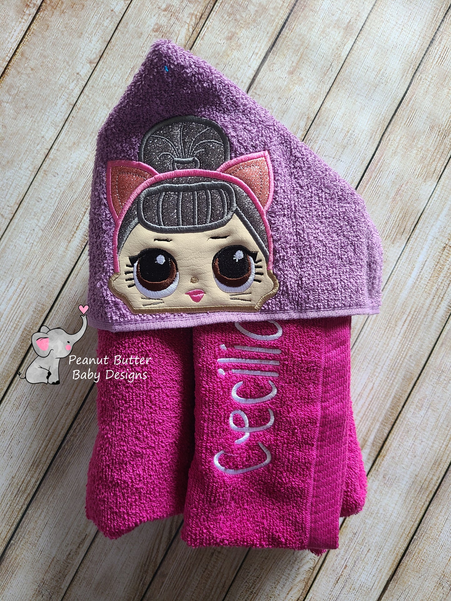 Baby Doll - Kitty Queen Doll Hooded Towel