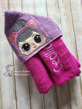 Baby Doll - Kitty Queen Doll Hooded Towel