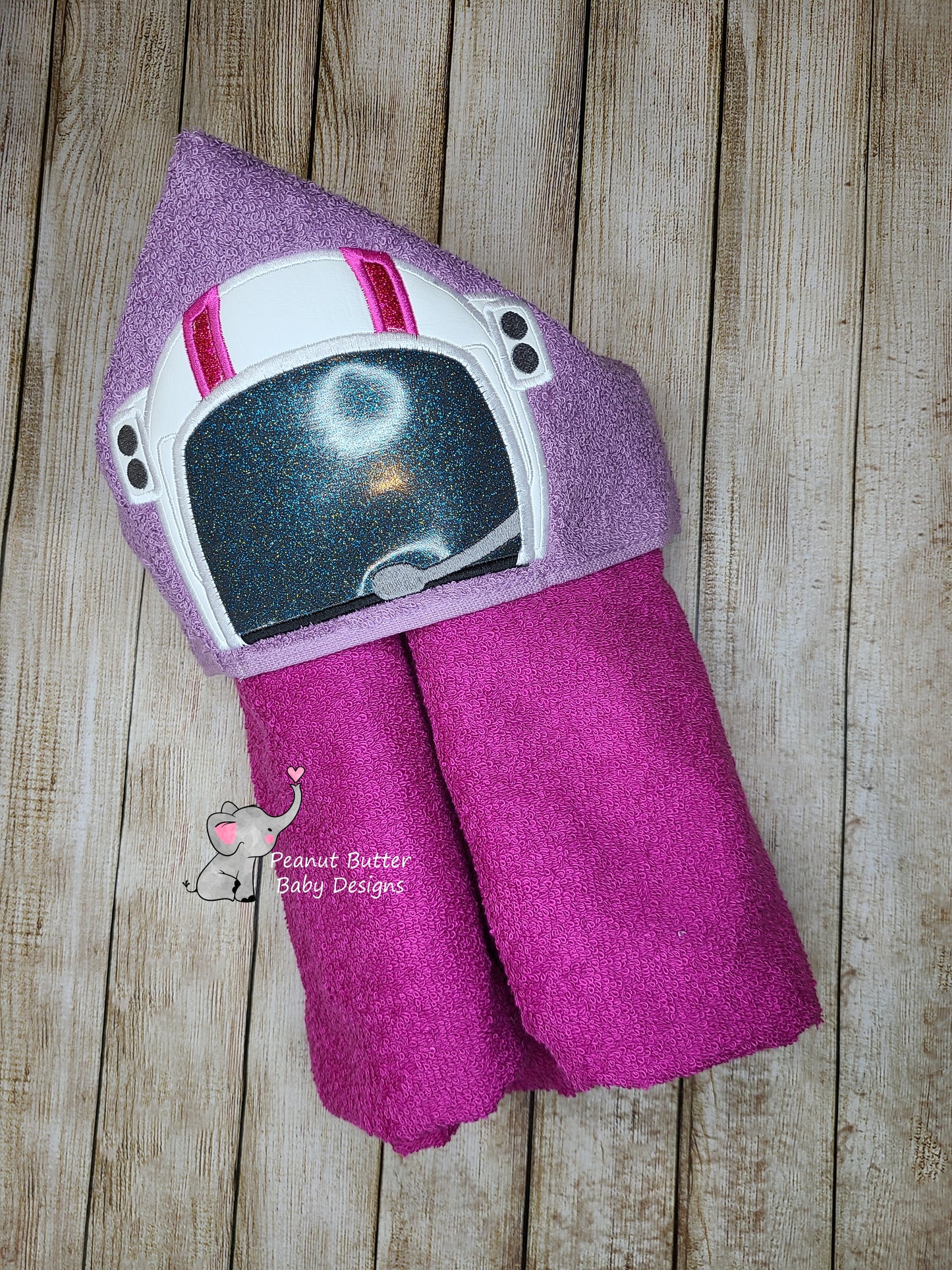 Astronaut Girl Hooded Towel