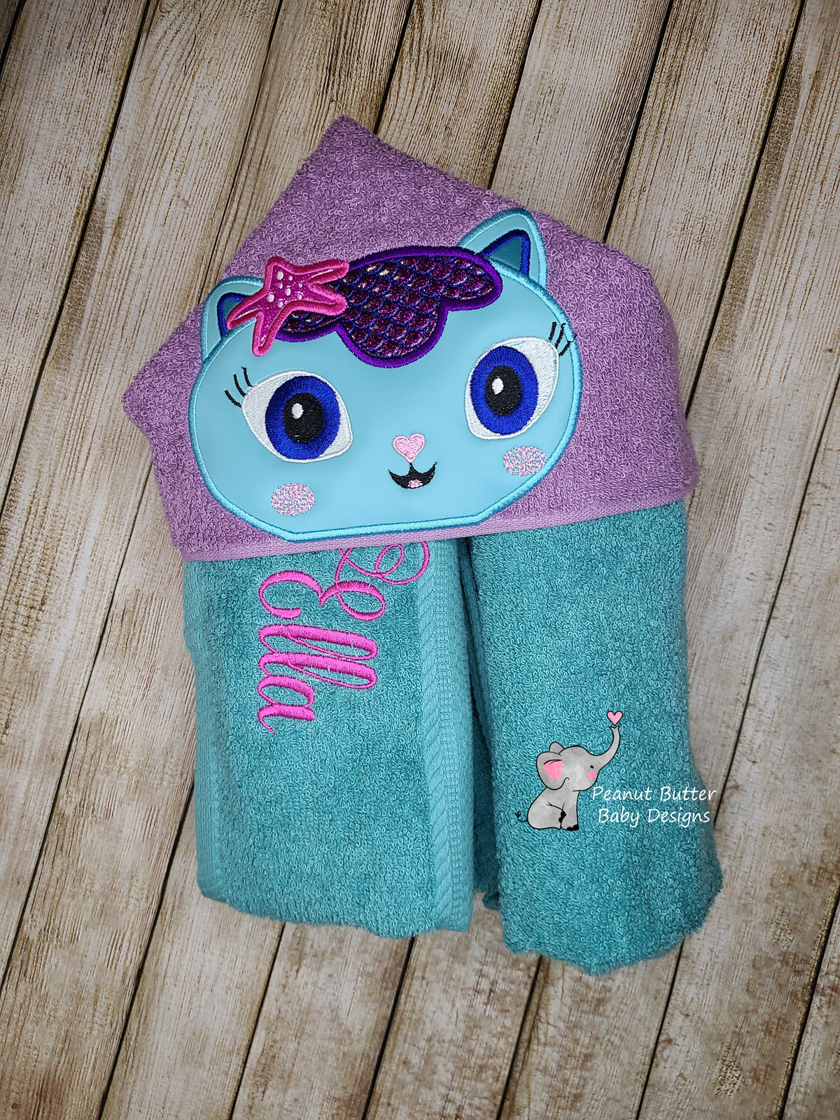 Gabby's Dollhouse - Mercat Hooded Towel