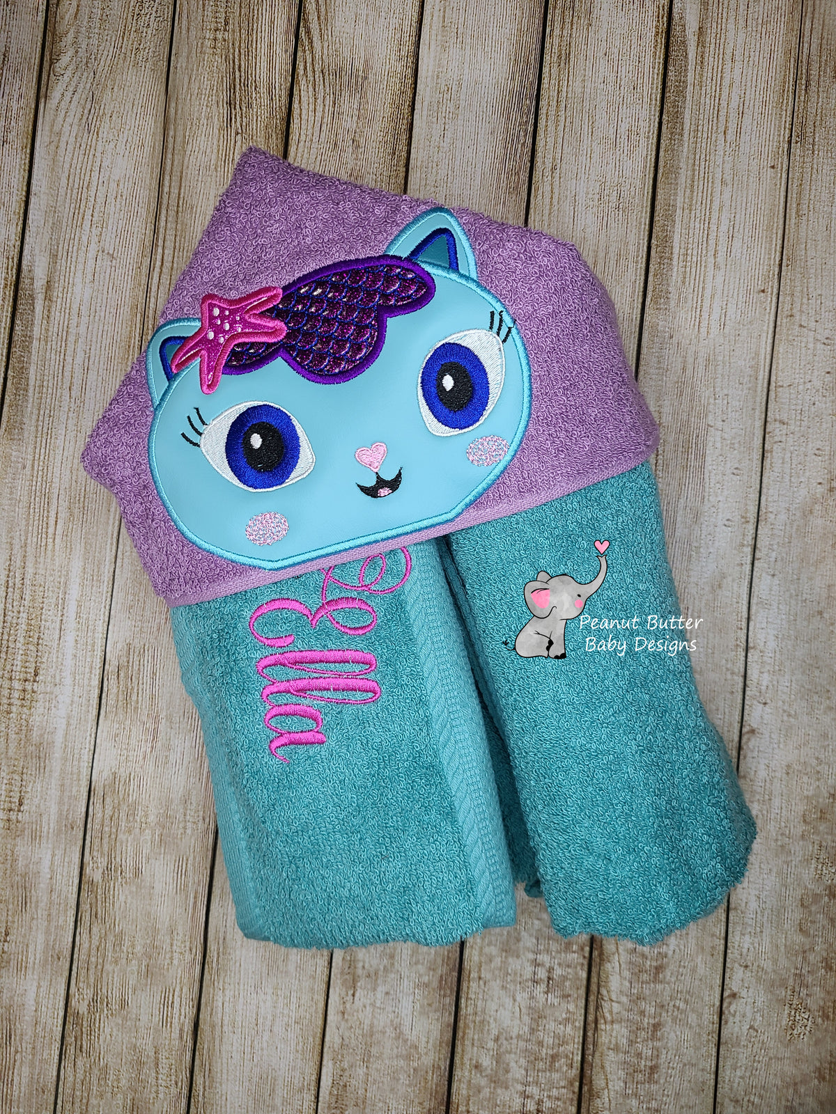 Gabby's Dollhouse - Mercat Hooded Towel