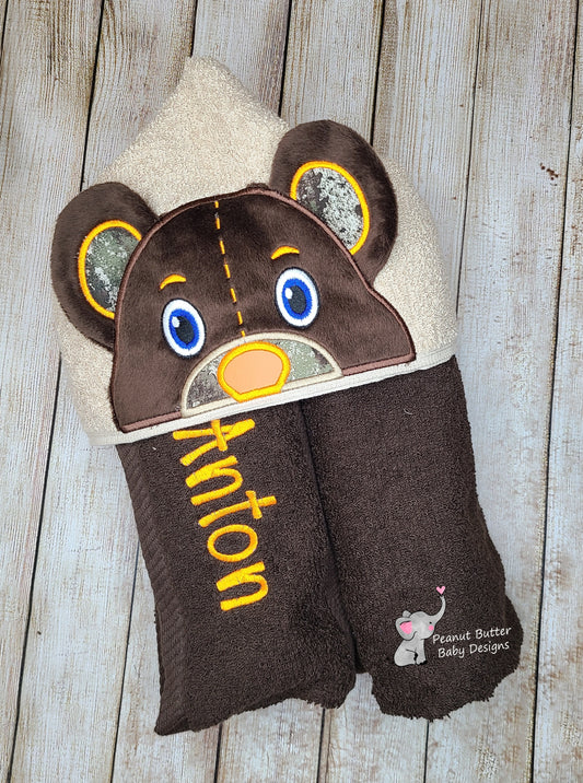 Bear Hooded Towel