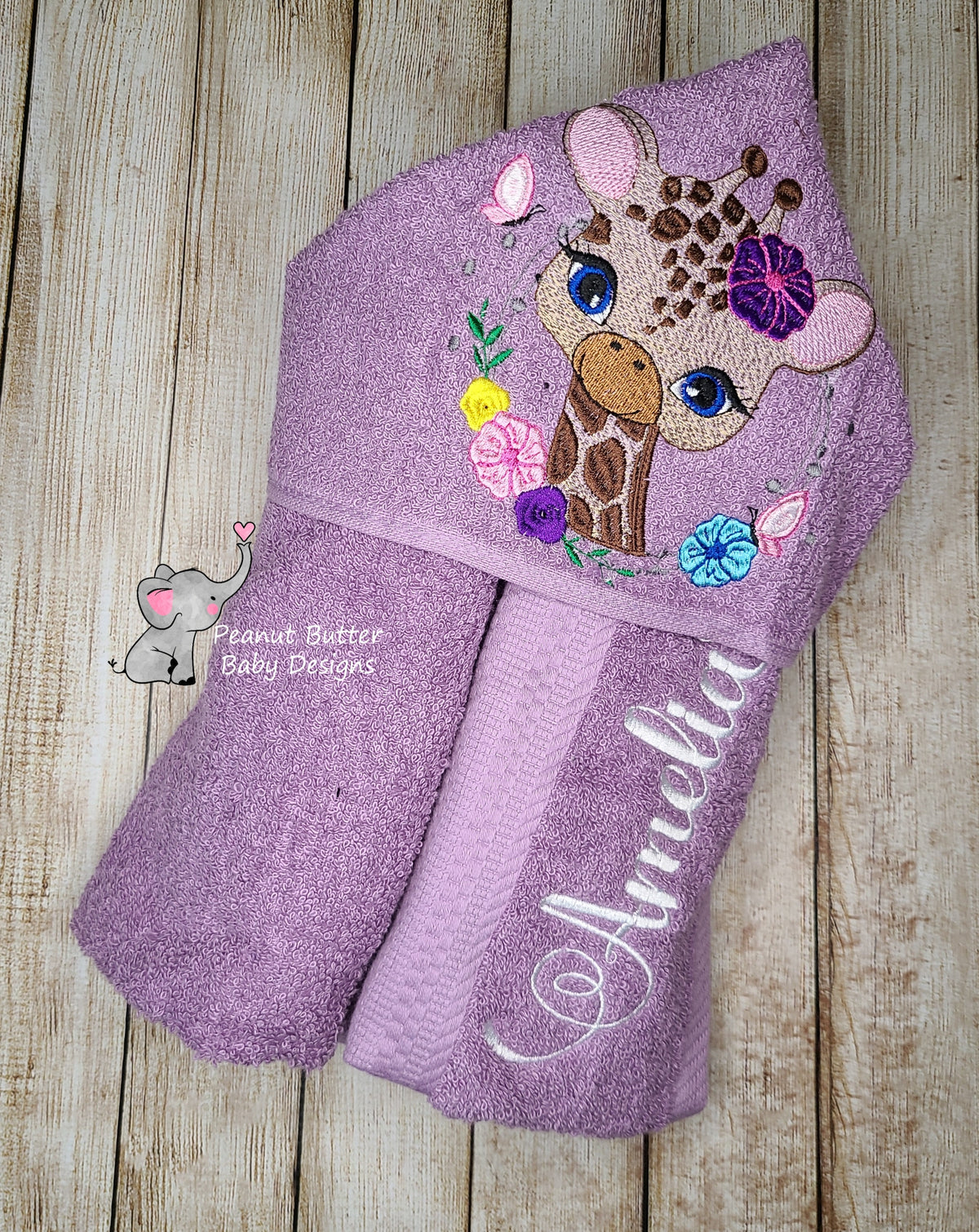 Giraffe Hooded Towel
