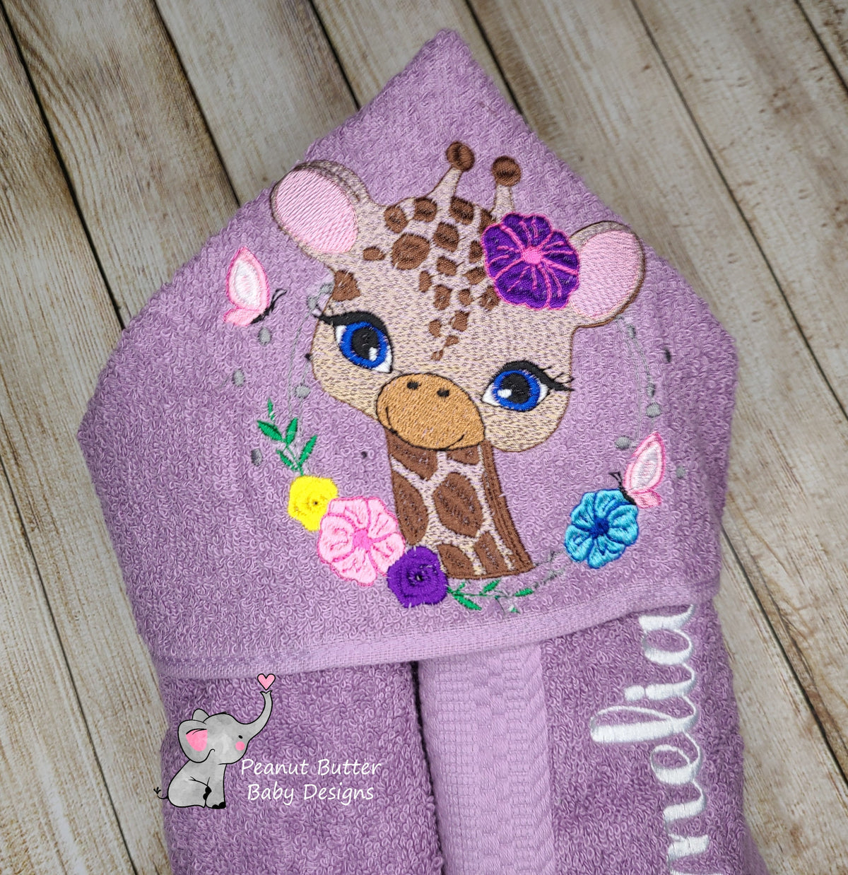Giraffe Hooded Towel