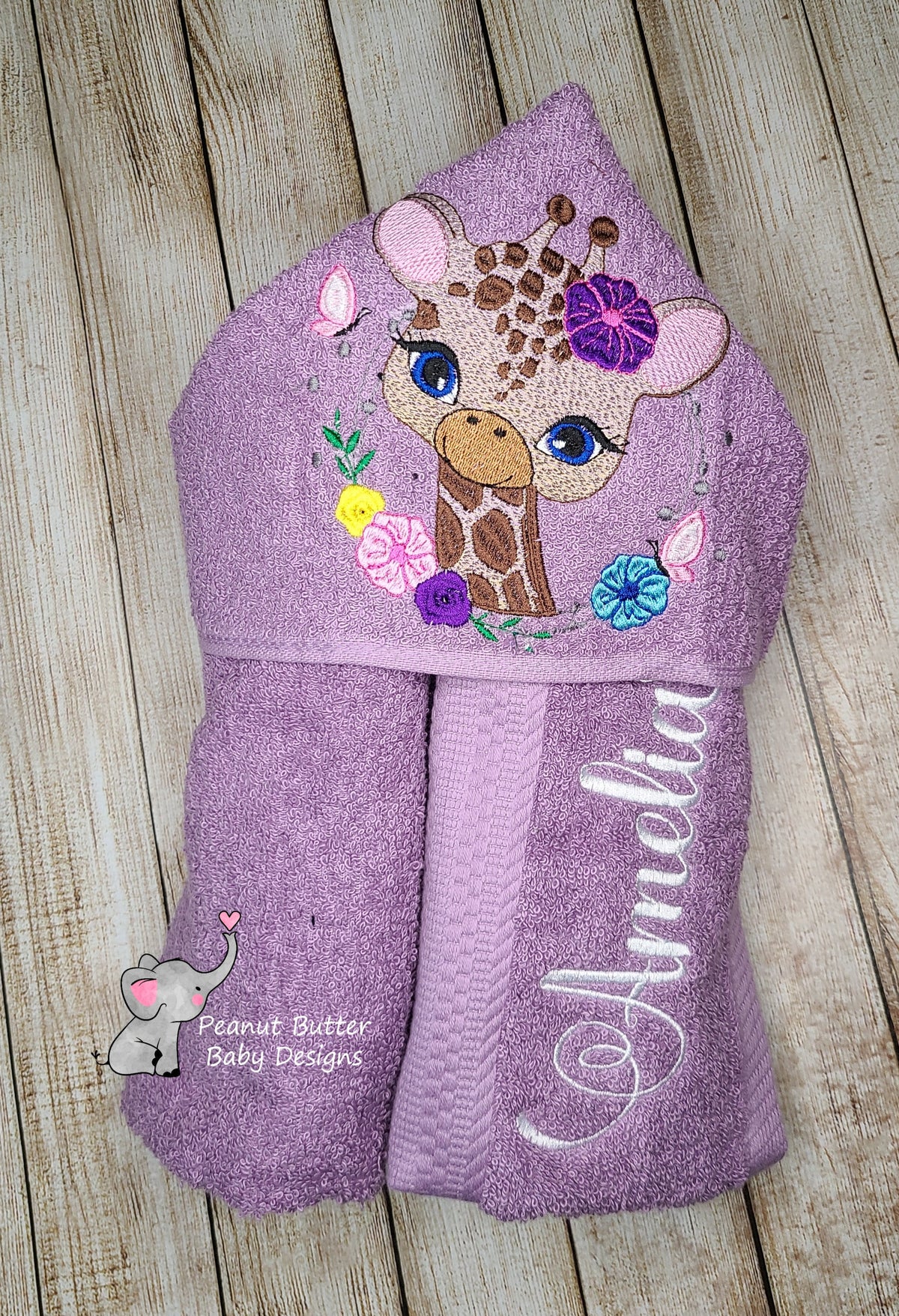 Giraffe Hooded Towel