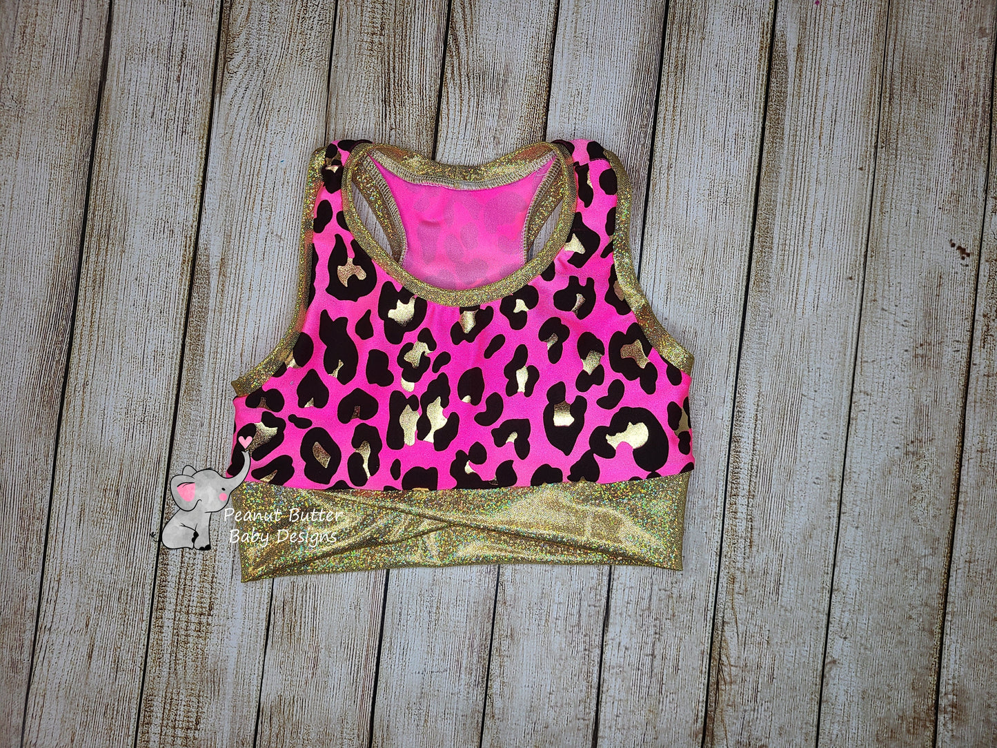 Pink & Gold Cheetah Print Athleticwear