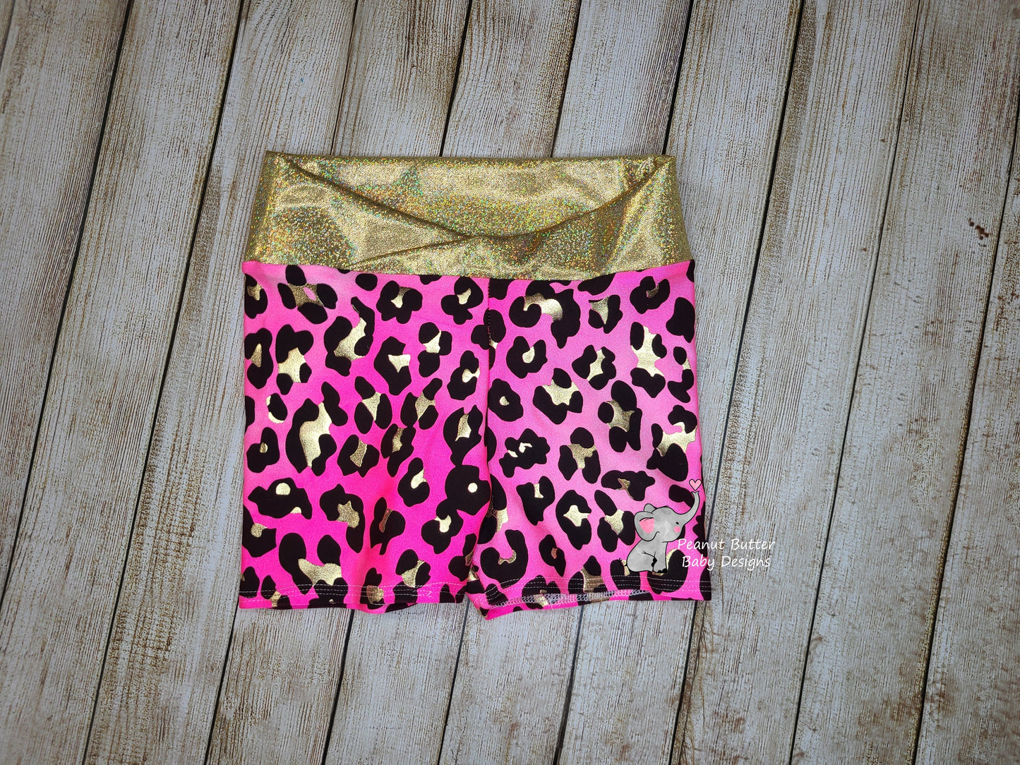 Pink & Gold Cheetah Print Athleticwear