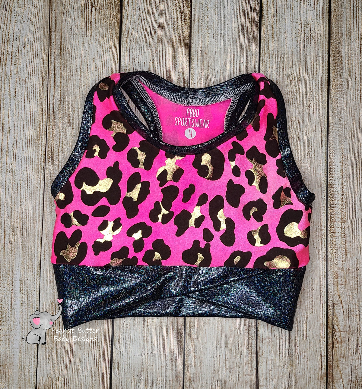 Pink & Black Cheetah Print Athleticwear