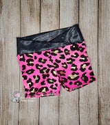 Pink & Black Cheetah Print Athleticwear