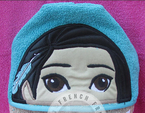 Native Princess Hooded Towel