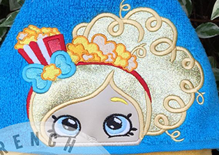 Baby Doll - Popcorn Doll Hooded Towel