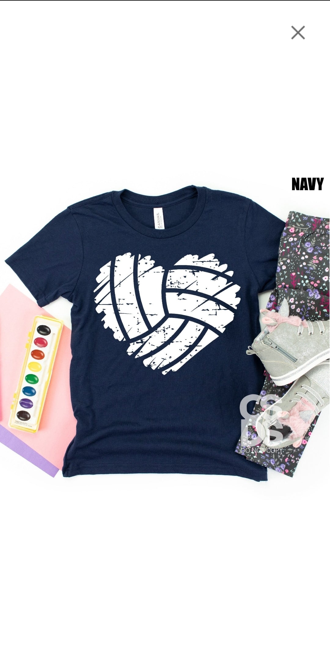 Volleyball Heart  | Youth Screen Print